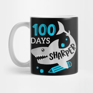 My Students Are 100 Days Sharper Shark Teacher Boys Kids Mug